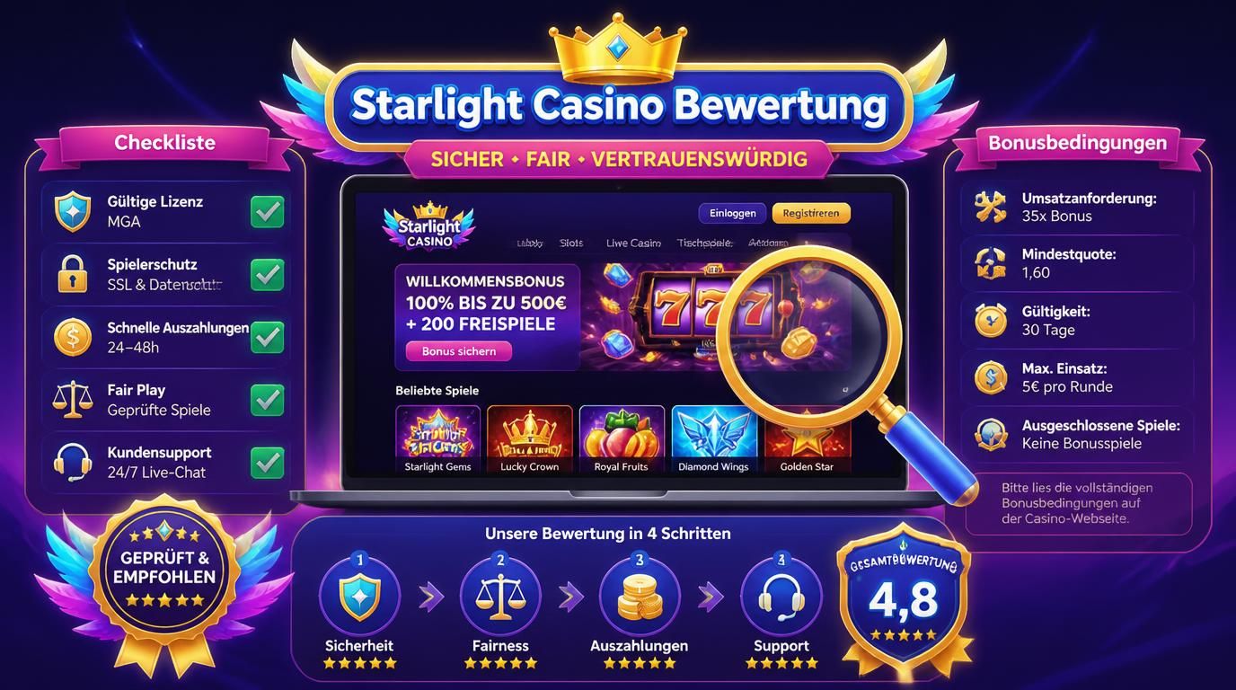 Checkliste-Bild mit Icons für Lizenz, Auszahlung, Support etc