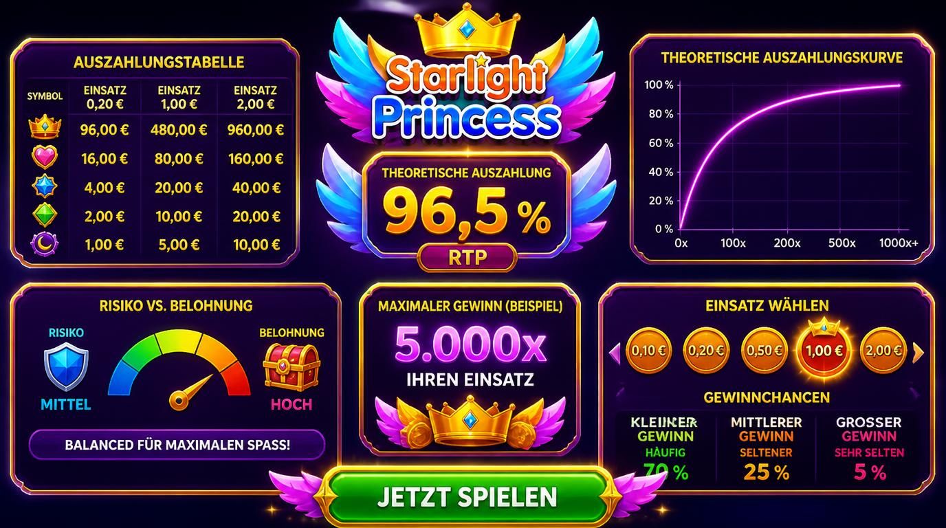 Tabelle oder Grafik mit RTP, Einsätzen und möglichen Verlusten