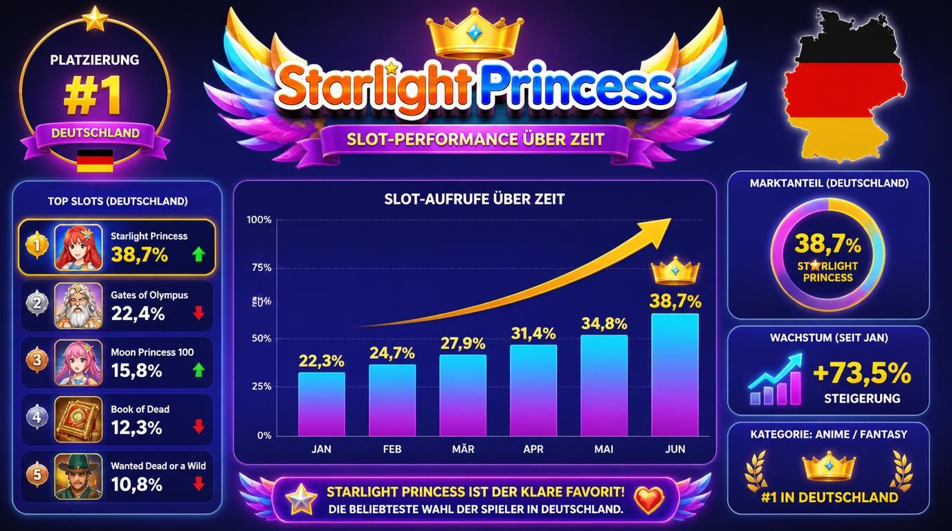 Diagramm mit Ranking im Vergleich zu anderen Slots und Wachstum über Zeit